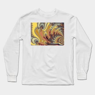 Colourful Fractal Wave Long Sleeve T-Shirt